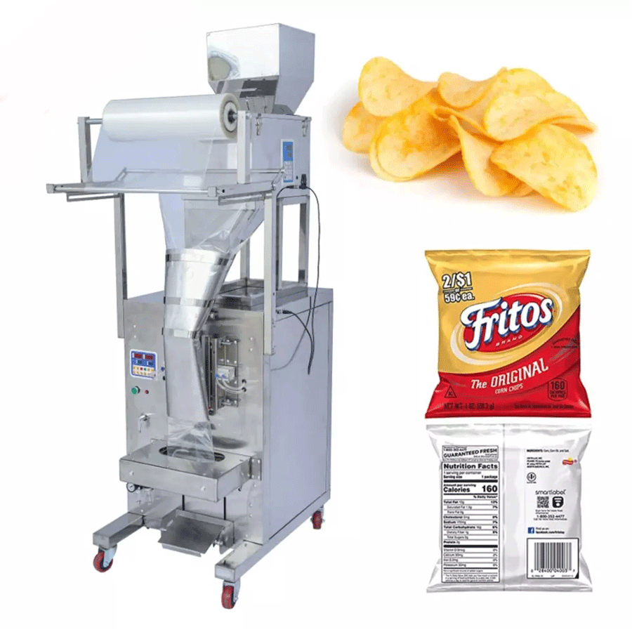 Potato chips packaging