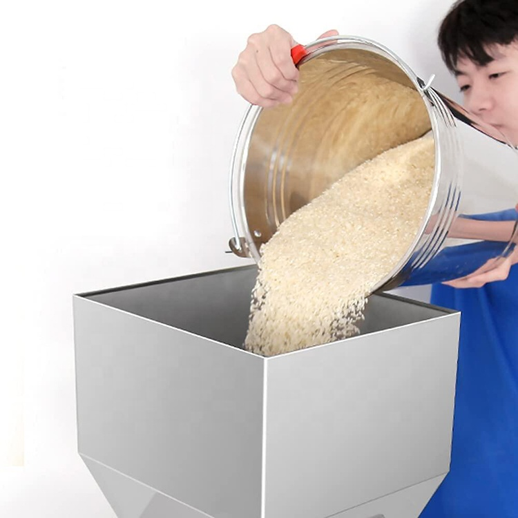 Machine de pesage d'aliments pour animaux de compagnie à grains