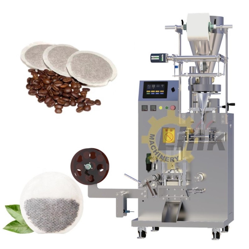 Machine de fabrication de dosettes de café automatique sachet de thé rond machine à emballer de sachet de thé de café rond